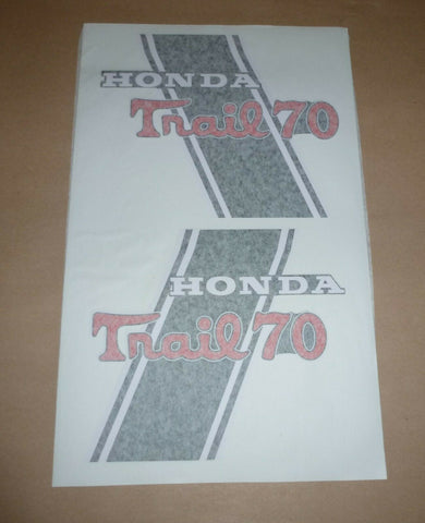 Honda CT70 Trail 70 HKO Main Body Frame DECAL PAIR 70-71 87124-098-980 slash