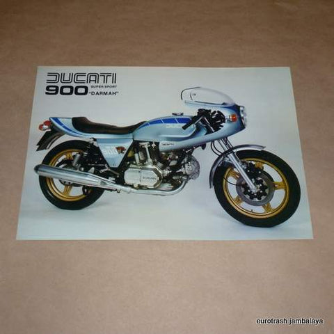 Ducati 900 Darmah SS Brochure NOS bevel twin