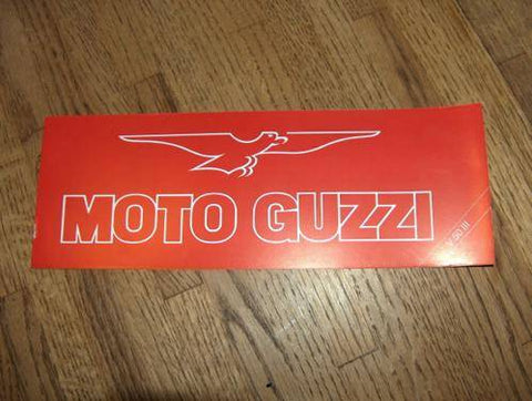 Moto Guzzi Brochures V50-3 and Monza nos '80s