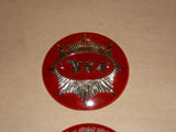BSA ROUND Gas Fuel Tank Badge SET 1949-63 RED/SILVER 65-8228 65-8193