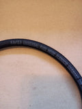 Black Fuel Gas Line 1/4" 8mm Braided Cloth Neoprene Ducati Moto Guzzi BSA Triumph Norton