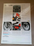 Vintage Moto Guzzi 850 Lemans MK1 Brochure excellent nos BLUE