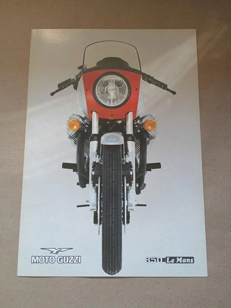 Vintage Moto Guzzi 850 Lemans MK1 Brochure excellent nos BLUE