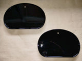 HONDA XR75 Number Side Plate SET metal matched left right 83510-116-670 black