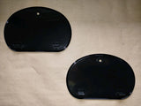 HONDA XR75 Number Side Plate SET metal matched left right 83510-116-670 black