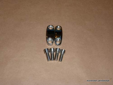 Norton 500 600 88 99 Dominator Handlebar Clamp SET STAINLESS