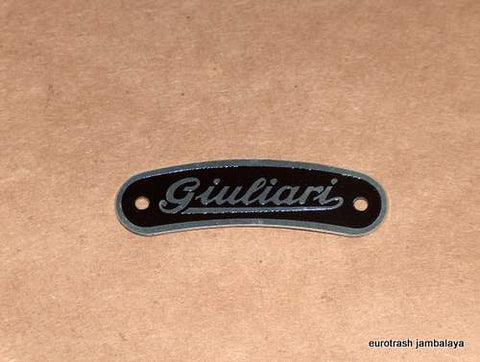 Ducati Single Giuliari Seat Badge Plate 160 250 350 450 bevel