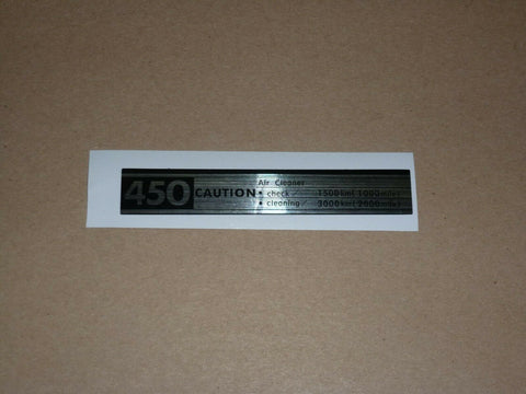 Honda CB450 Side Cover DECAL 87505-283-000 sticker panel CB 450 NLA from Honda
