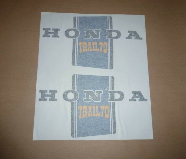 Honda CT70 Trail 70 K1 Main Body Frame DECAL PAIR 1971 BLUE