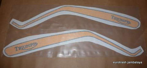 Triumph X75 Hurricane 750 Gas Tank Decal SET petrol fuel triple