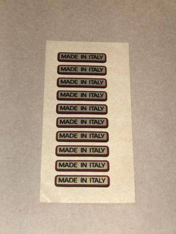 Ducati 'Made in Italy' Decal x10 bevel single twin 0170-83-220