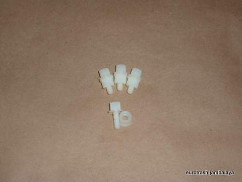 Quik-Detach License Plate Bolt SET Triumph 500 650 750 white