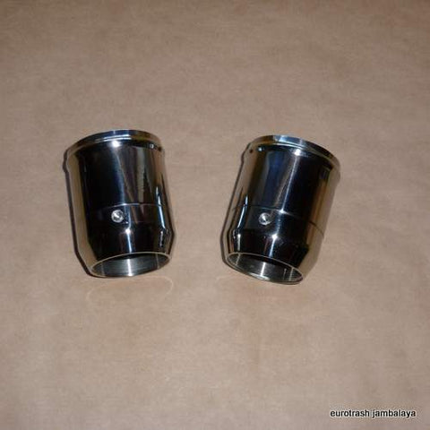 BSA Triumph Fork Seal Holder SET Stainless 97-3639 250 '69-'70