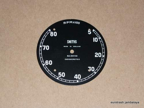 Smiths Chronometric Tachometer Face Dial RC1307/01 Triumph BSA Norton