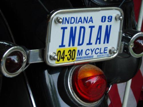 INDIAN Vintage License Plate Frame of the 40s as NOS