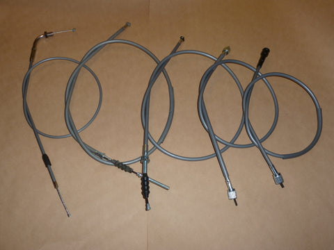 as NOS Honda GREY CABLE SET throttle front brake clutch speedo tach SL 125 K0 K1