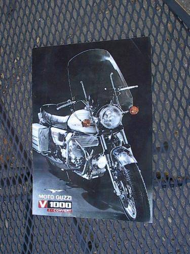 Moto Guzzi V1000 Convert 6-page Brochure FLAWLESS! nos