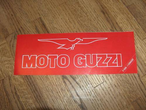 Moto Guzzi Brochure V1000 CONVERT nos 80s