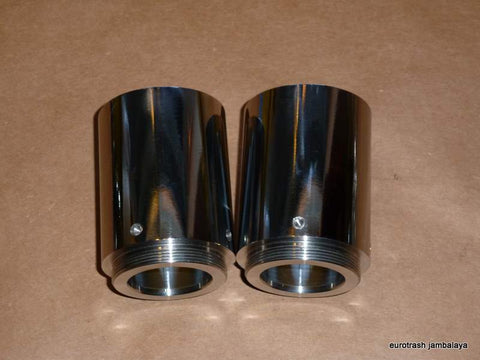 Norton Atlas Fork Shroud Extension Cover SET STAINLESS 650 750