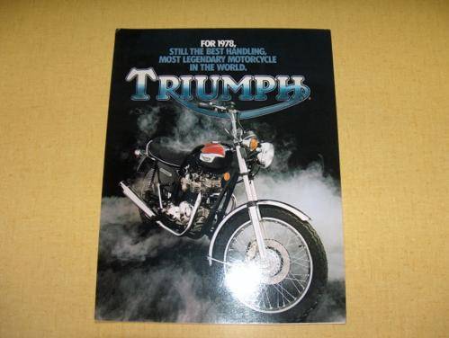 Triumph 4-PageBrochure 750 T140 NOS 1978
