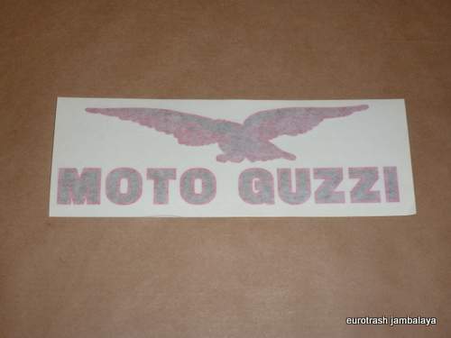 Moto Guzzi Decal California 3 Florida Nevada Gas Tank LG Red/Blk