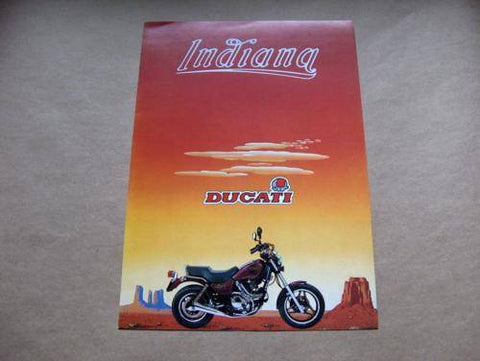 Ducati Indiana Brochure ducati pantah desmo 650 750 NOS