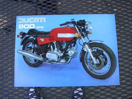 Ducati 900 GTS Brochure NOS excellent bevel twin CHEAP